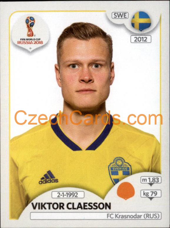 Viktor Claesson 2018 Panini World Cup Russia Black #485