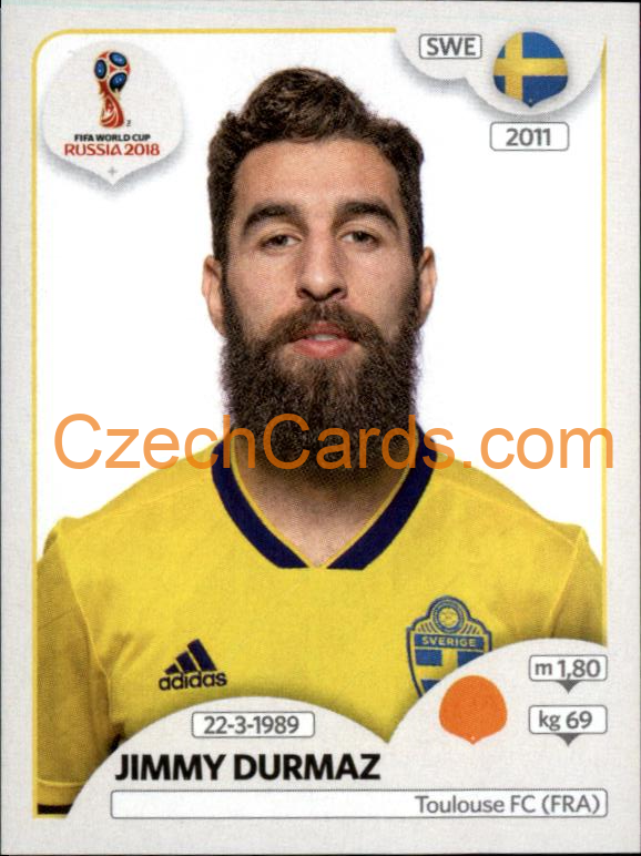 Jimmy Durmaz 2018 Panini World Cup Russia Black #486