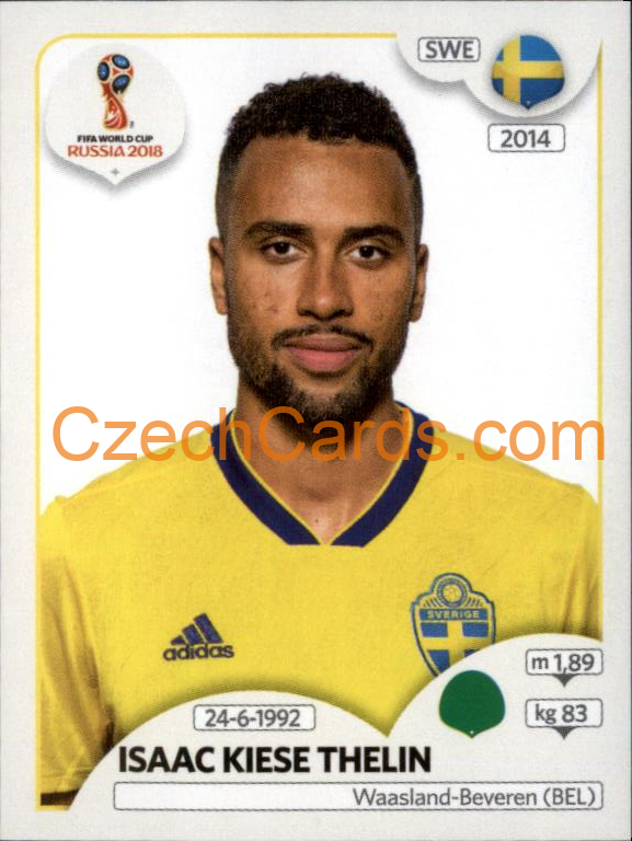 Isaac Kiese Thelin 2018 Panini World Cup Russia Black #488