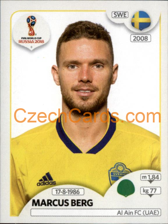 Marcus Berg 2018 Panini World Cup Russia Black #489