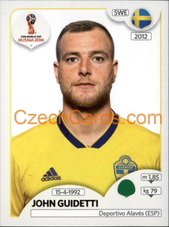 John Guidetti 2018 Panini World Cup Russia Black #490