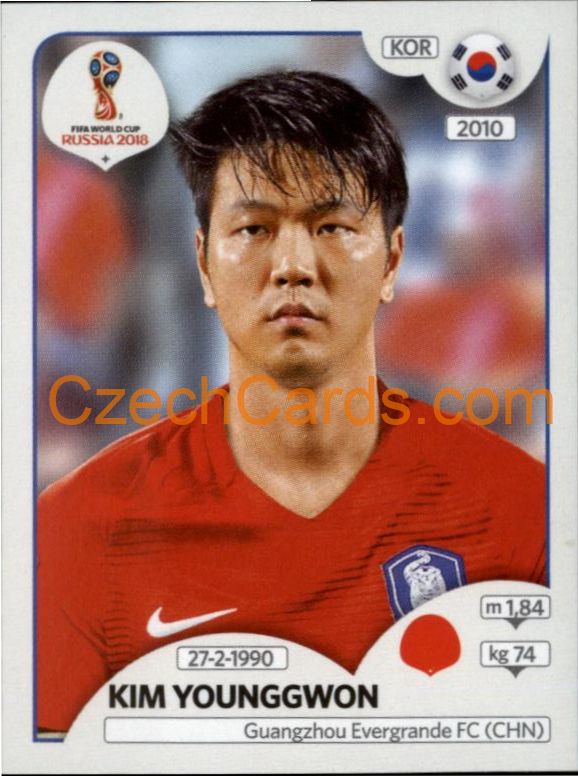 Kim Younggwon 2018 Panini World Cup Russia Black #495