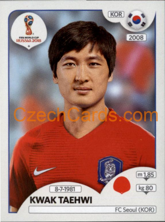 Kwak Taehwi 2018 Panini World Cup Russia Black #497