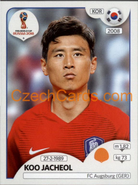 Koo Jacheol 2018 Panini World Cup Russia Black #500