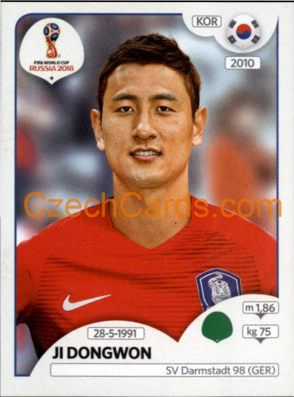 Ji Dongwon 2018 Panini World Cup Russia Black #509