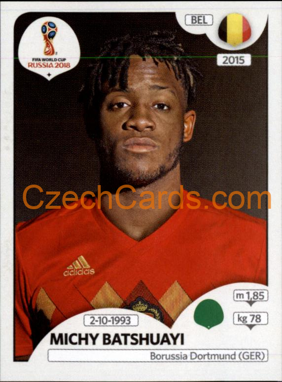 Michy Batshuayi 2018 Panini World Cup Russia Black #530