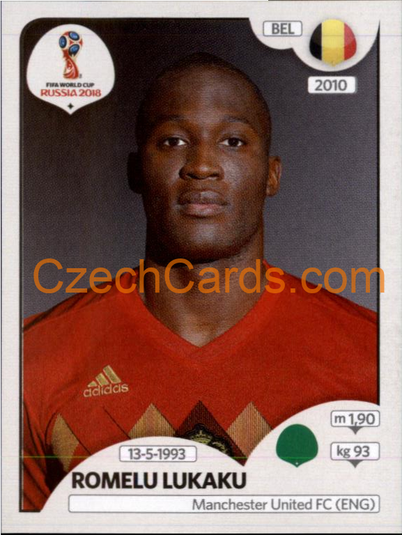 Romelu Lukaku 2018 Panini World Cup Russia Black #531