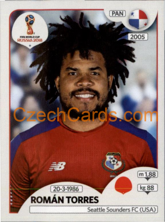 Román Torres 2018 Panini World Cup Russia Black #538