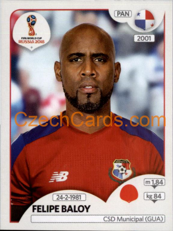 Felipe Baloy 2018 Panini World Cup Russia Black #542