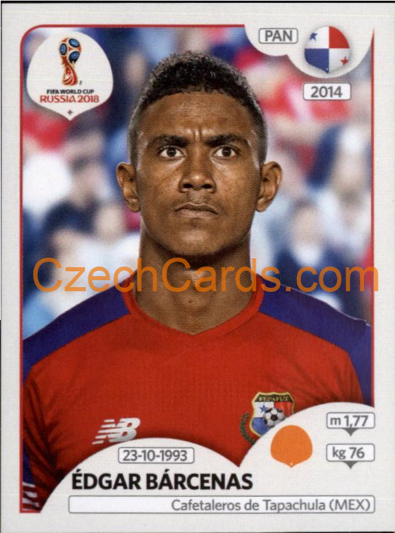 Édgar Bárcenas 2018 Panini World Cup Russia Black #544