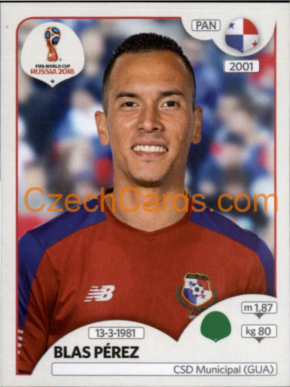 Blas Pérez 2018 Panini World Cup Russia Black #548