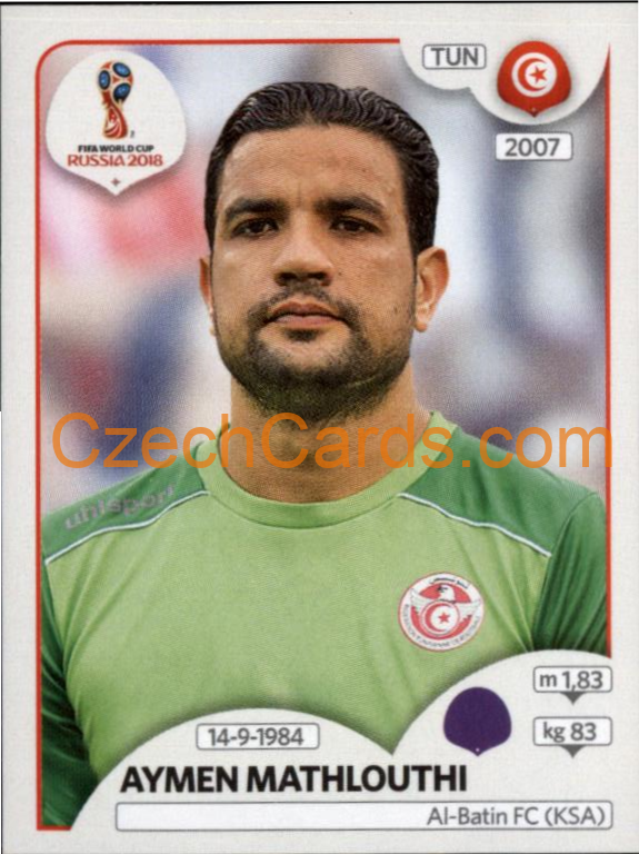 Aymen Mathlouthi 2018 Panini World Cup Russia Black #554