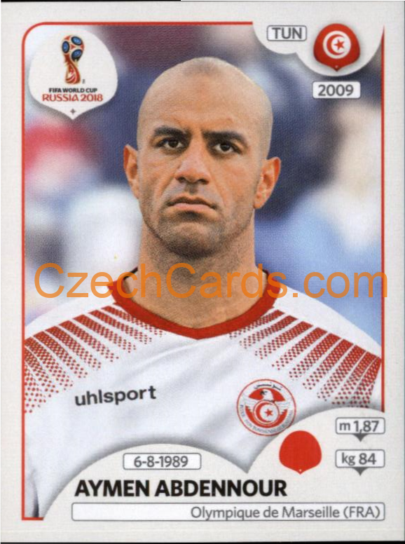 Aymen Abdennour 2018 Panini World Cup Russia Black #557