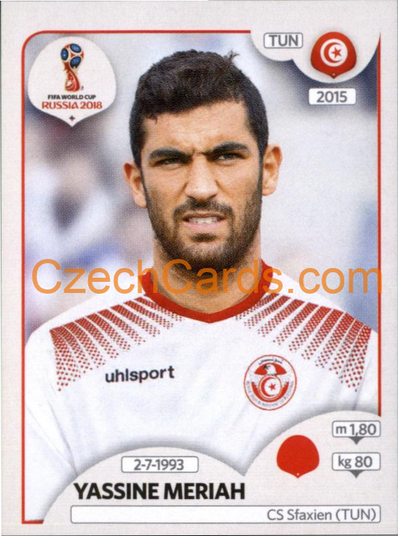 Yassine Meriah 2018 Panini World Cup Russia Black #559