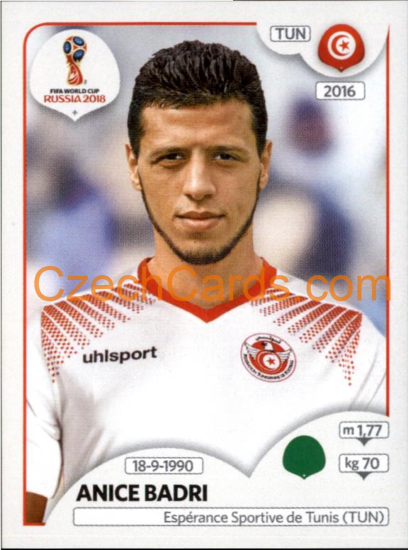 Anice Badri 2018 Panini World Cup Russia Black #570