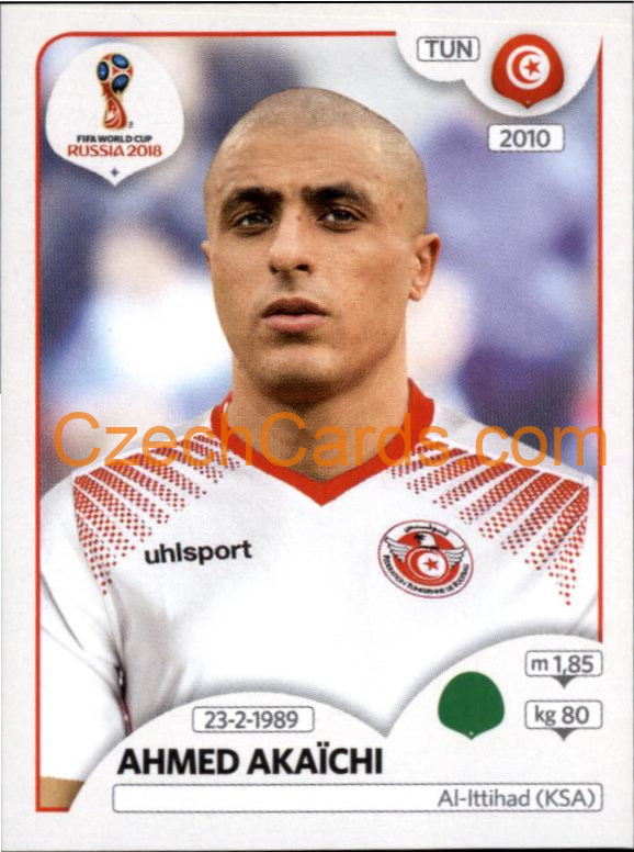 Ahmed Akaïchi 2018 Panini World Cup Russia Black #571