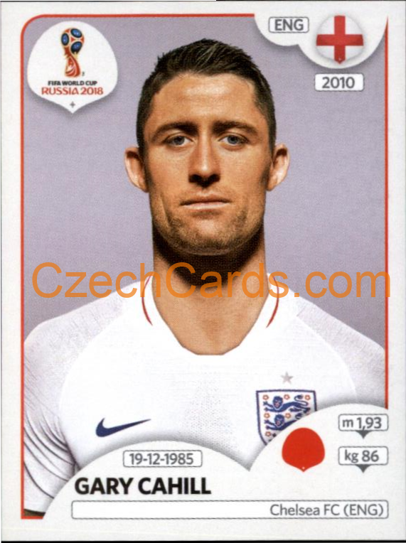 Gary Cahill 2018 Panini World Cup Russia Black #576