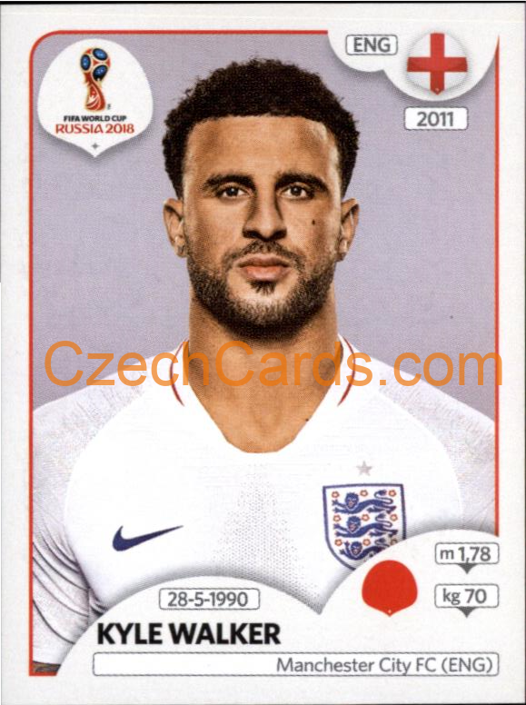 Kyle Walker 2018 Panini World Cup Russia Black #577