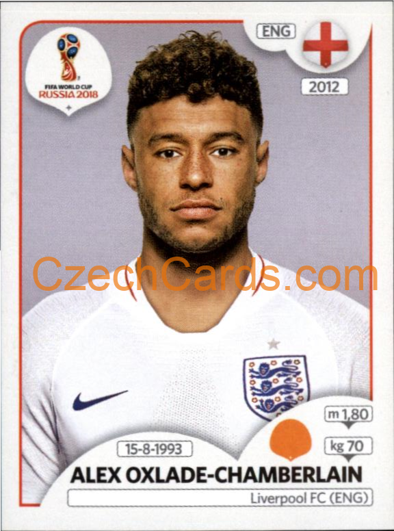 Alex Oxlade-Chamberlain 2018 Panini World Cup Russia Black #583