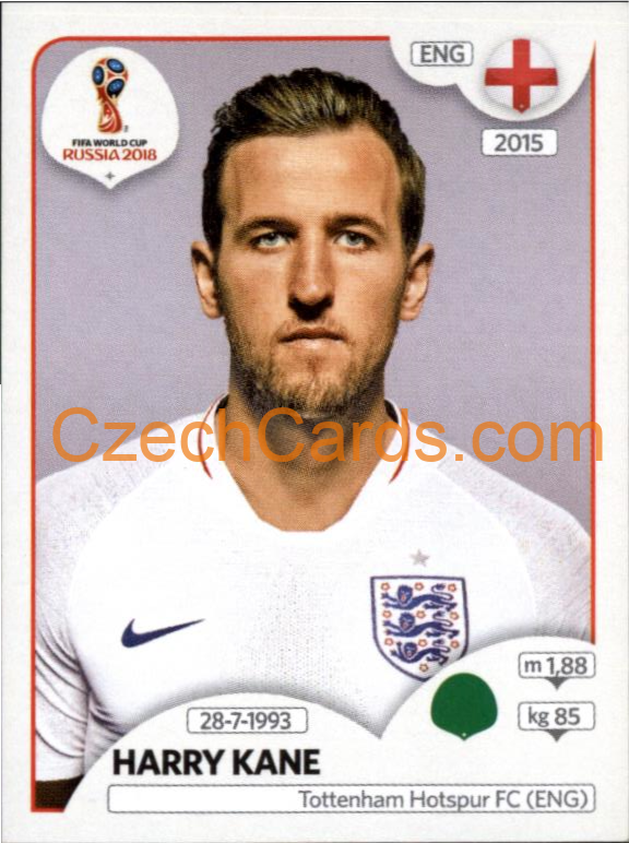 Harry Kane 2018 Panini World Cup Russia Black #589