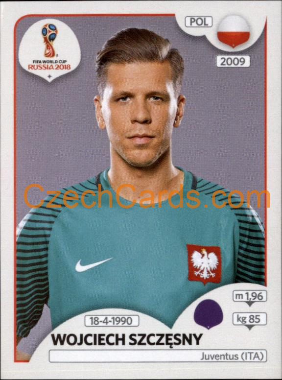 Wojciech Szczęsny 2018 Panini World Cup Russia Black #595
