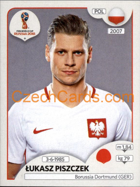 Łukasz Piszczek 2018 Panini World Cup Russia Black #596