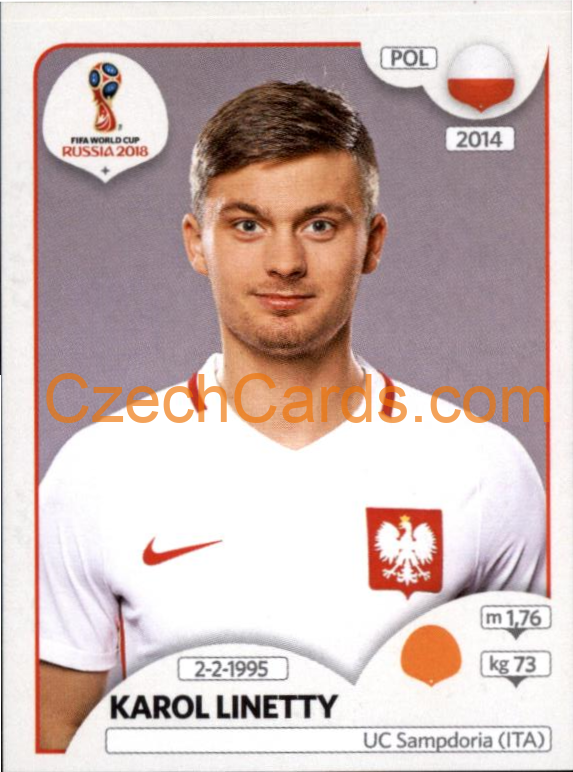 Karol Linetty 2018 Panini World Cup Russia Black #608