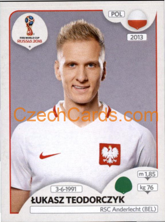 Łukasz Teodorczyk 2018 Panini World Cup Russia Black #610
