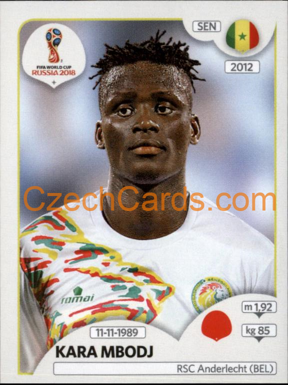 Kara Mbodji 2018 Panini World Cup Russia Black #615
