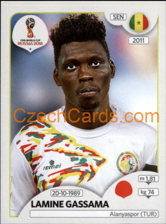 Lamine Gassama 2018 Panini World Cup Russia Black #616