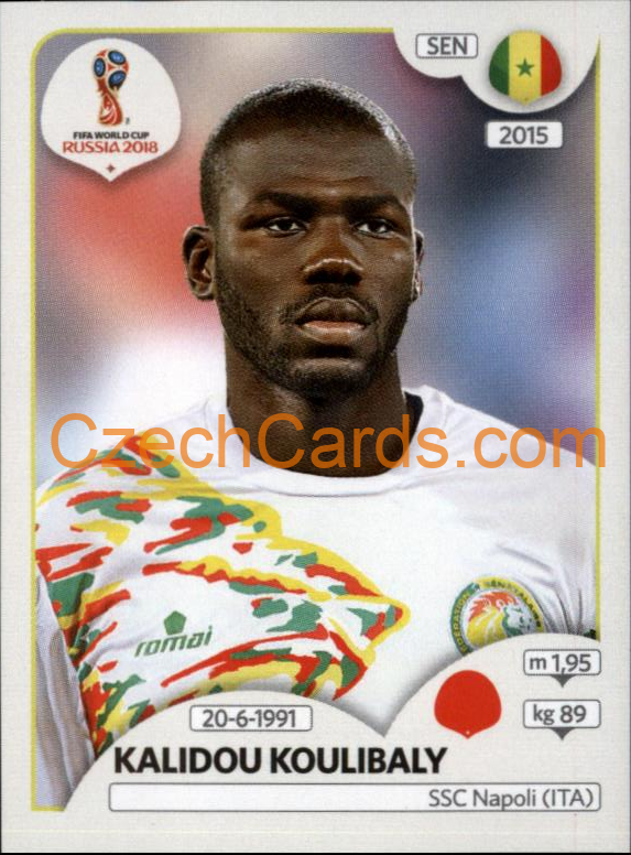 Kalidou Koulibaly 2018 Panini World Cup Russia Black #617