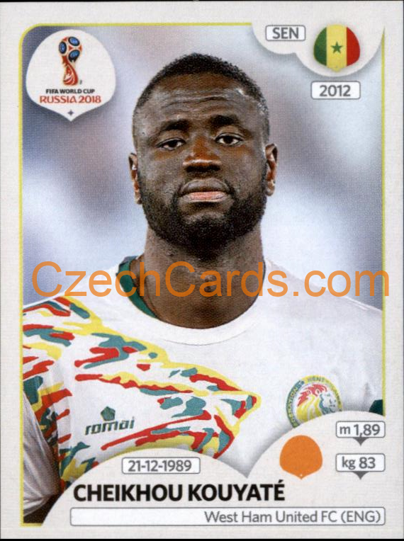 Cheikhou Kouyaté 2018 Panini World Cup Russia Black #622