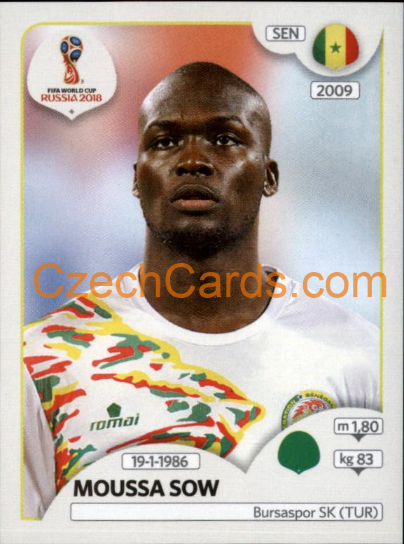 Moussa Sow 2018 Panini World Cup Russia Black #626