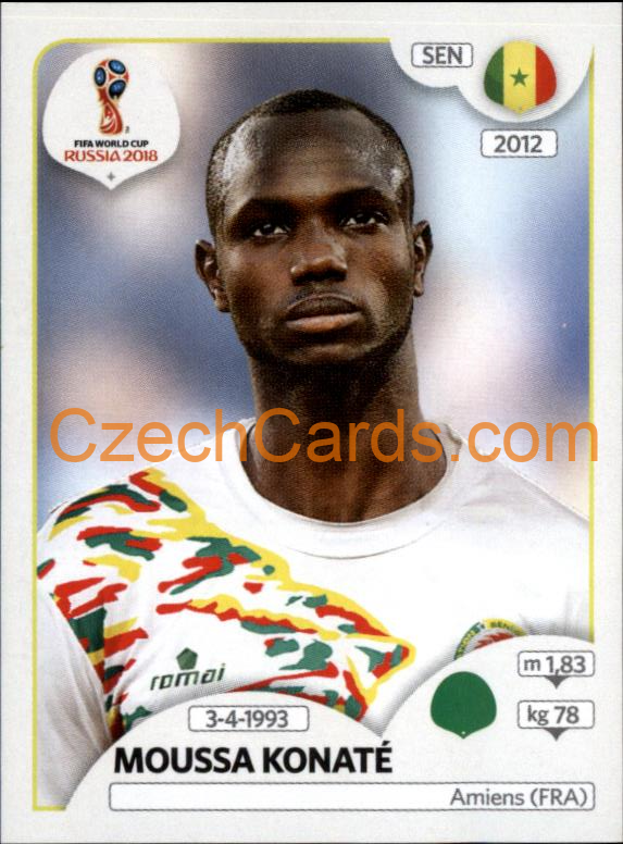 Moussa Konaté 2018 Panini World Cup Russia Black #627