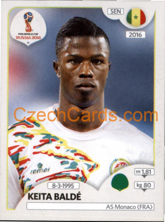 Keita Baldé 2018 Panini World Cup Russia Black #628