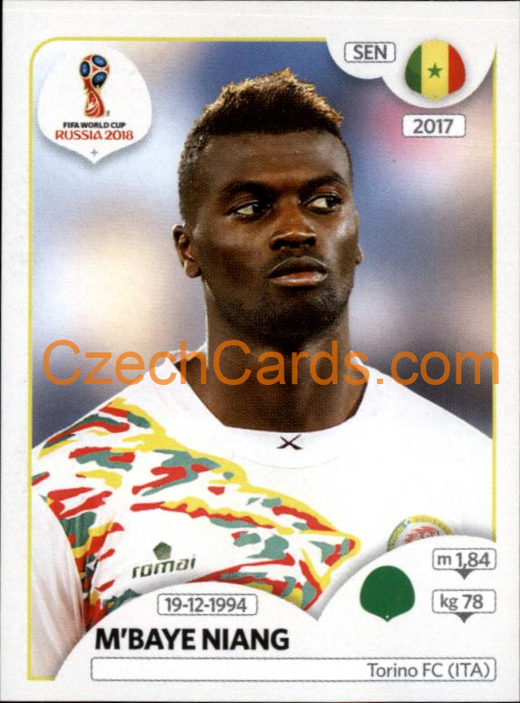 M'Baye Niang 2018 Panini World Cup Russia Black #629