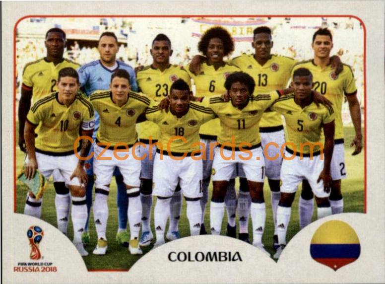 Team Photo 2018 Panini World Cup Russia Black #633