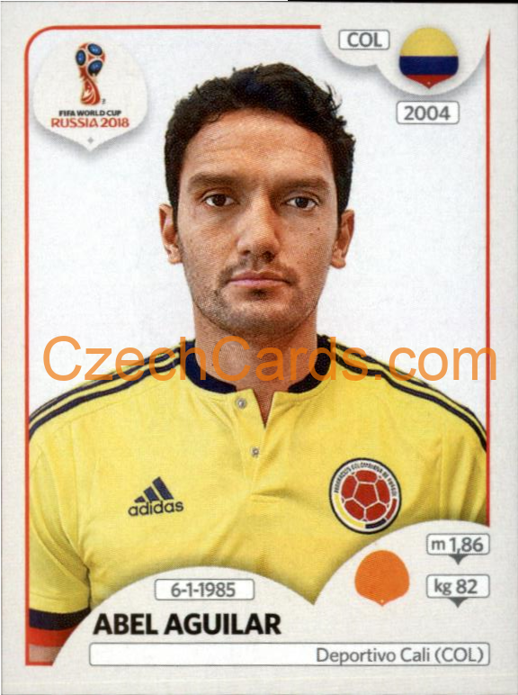 Abel Aguilar 2018 Panini World Cup Russia Black #642