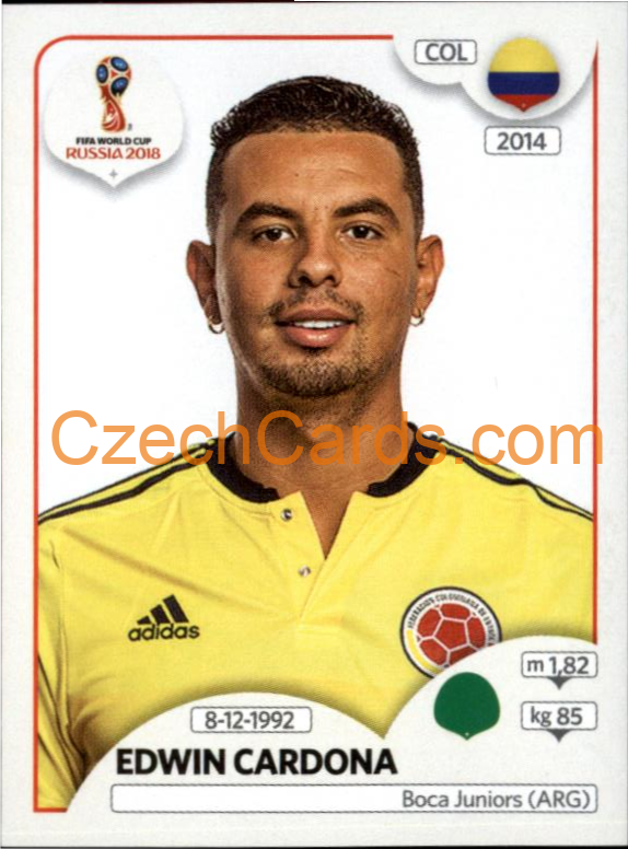 Edwin Cardona 2018 Panini World Cup Russia Black #649
