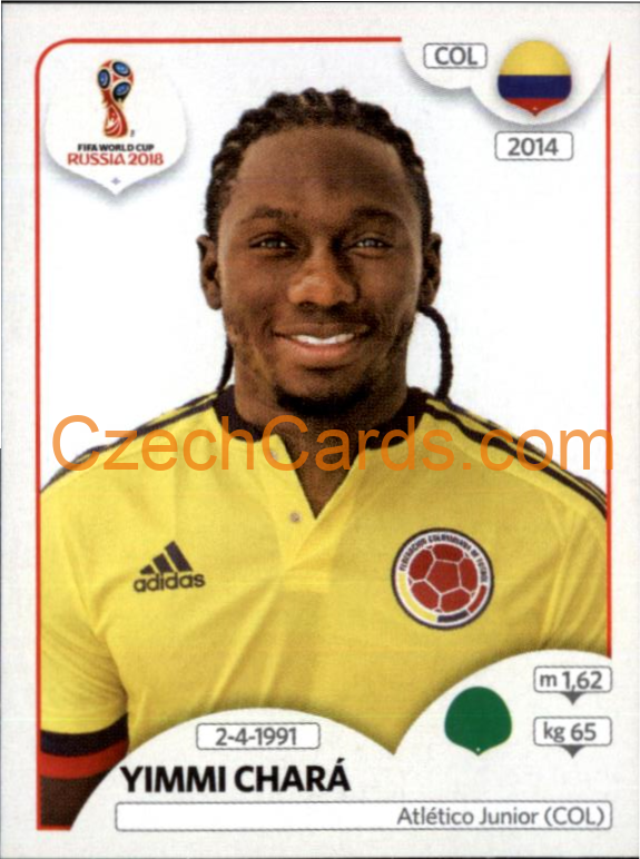Yimmi Chará 2018 Panini World Cup Russia Black #650