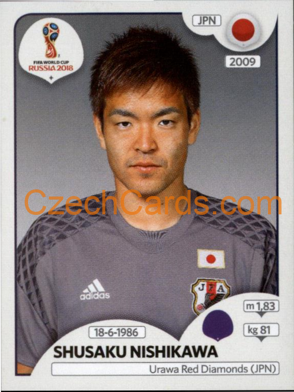 Shūsaku Nishikawa 2018 Panini World Cup Russia Black #655
