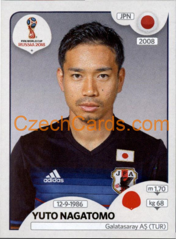Yūto Nagatomo 2018 Panini World Cup Russia Black #657