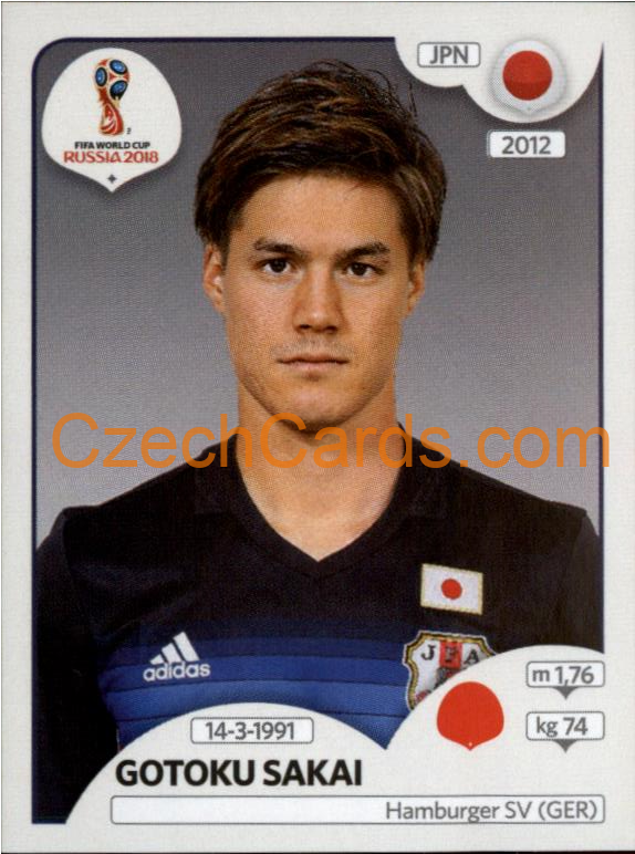 Gotoku Sakai 2018 Panini World Cup Russia Black #660