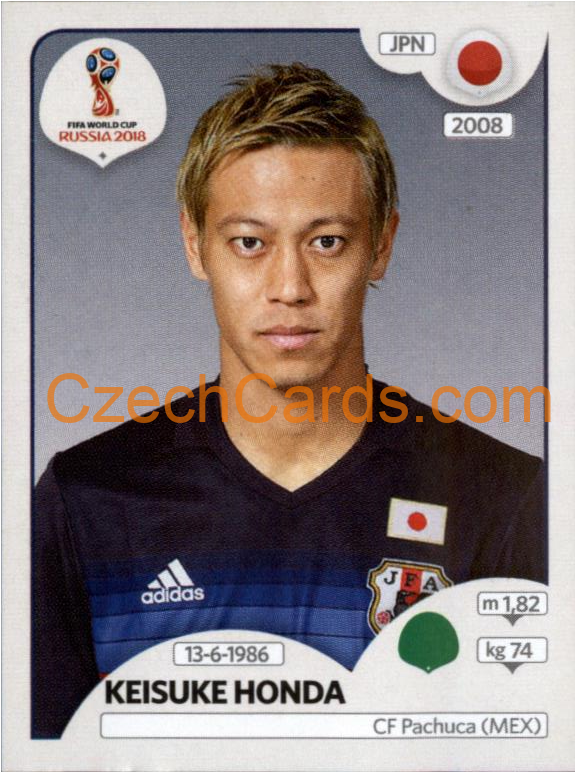 Keisuke Honda 2018 Panini World Cup Russia Black #666