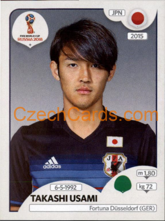 Takashi Usami 2018 Panini World Cup Russia Black #667