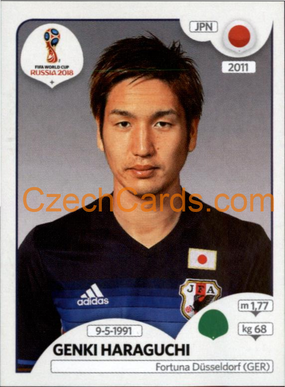 Genki Haraguchi 2018 Panini World Cup Russia Black #668