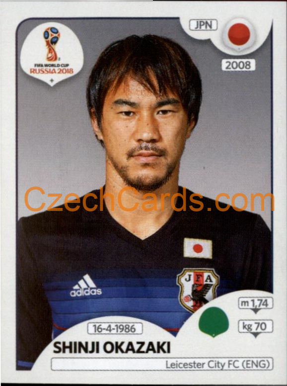 Shinji Okazaki 2018 Panini World Cup Russia Black #669