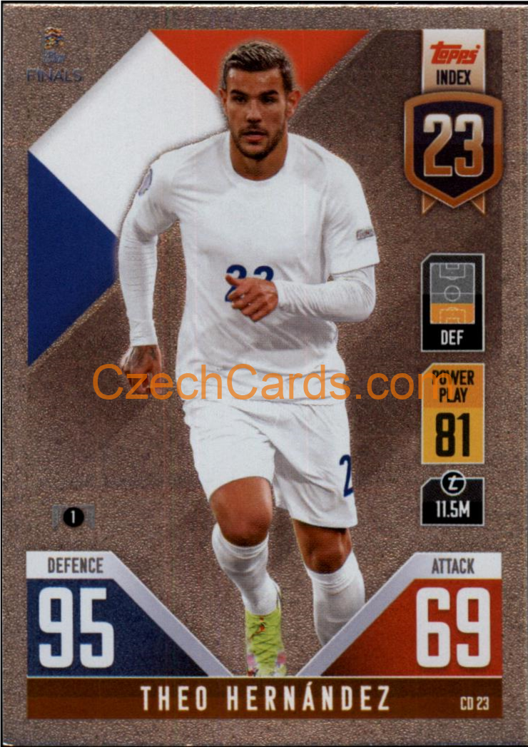 Theo Hernández 2022/23 Match Attax 101 #CD23
