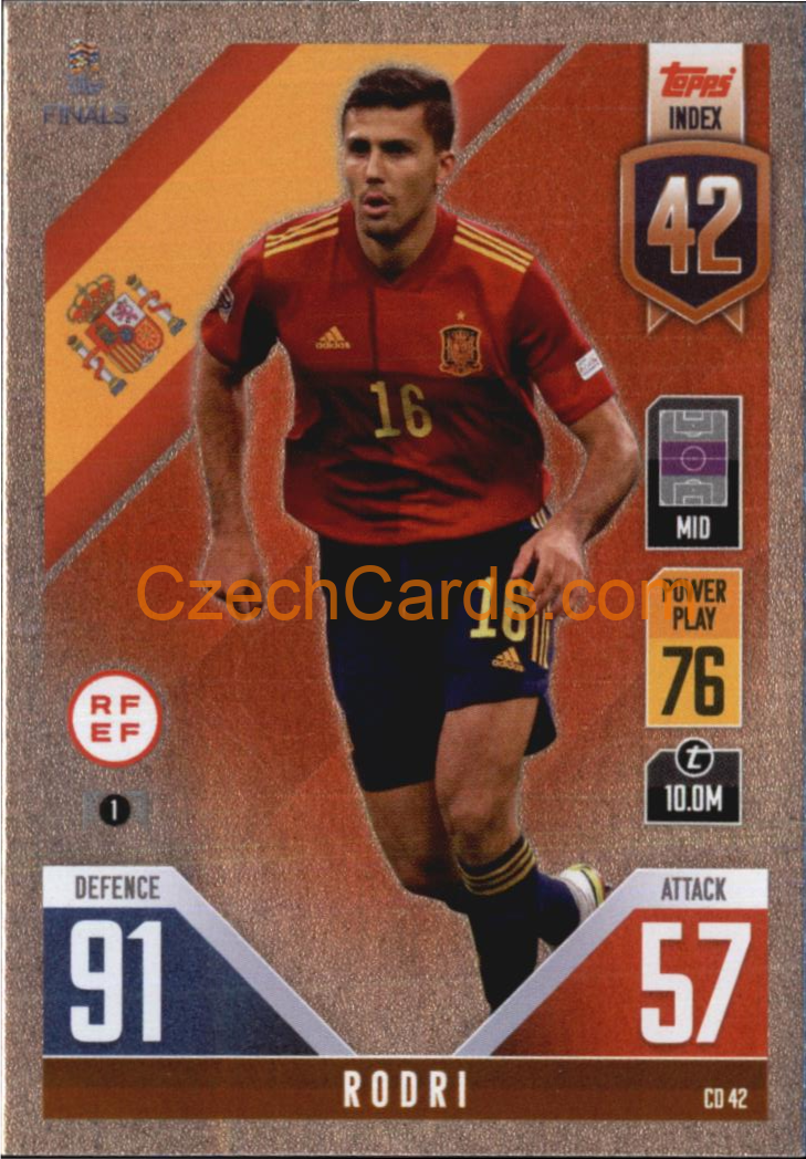 Rodri 2022/23 Match Attax 101 #CD42