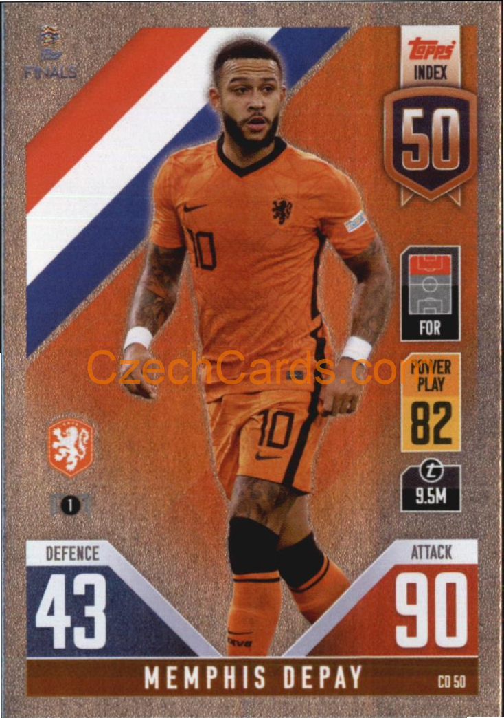 Memphis Depay 2022/23 Match Attax 101 #CD50